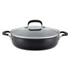 Hard Anodized Nonstick Everything Pan with Lid; 5 Quart; Onyx Black