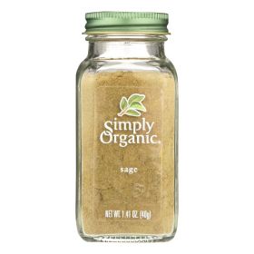 Simply Organic Sage Leaf - Organic - Ground - 1.41 oz