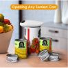 Kitchen Electric Can Opener;  Open Your Cans with A Simple Push of Button - Smooth Edge;  Food-Safe and Battery Operated Handheld Can Opener