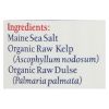 Maine Coast Organic Sea Seasonings - Sea Salt with Sea Veg - 1.5 oz Shaker