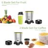 Smoothie Bullet Blender Maker with Recipe Book;  6-blade and 4 in 1 Blender