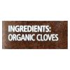 Simply Organic Cloves - Organic - Ground - 2.82 oz