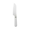 12-piece Forged Kitchen Knife Set in White with Wood Storage Block;