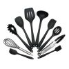 10-Piece Cooking Utensils Set Kitchen Utensil Including Silicone Spatula, Non-Stick, Non-Scratch, Cooking Utensils Set