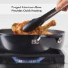 Hard Anodized Nonstick Everything Pan with Lid; 5 Quart; Onyx Black