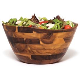 Lipper Acacia Wavy Rim Bowl