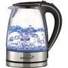 Brentwood KT-1900BK 1.7L Borosilicate Glass Tea Kettle in Black