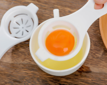 Stem Egg Separator White and Yolk Filter Kitchen Baking Separator Tool (Color: 5)