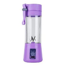 380ML USB Portable Blender Portable Fruit Electric Juicing Cup Kitchen Gadgets (Color: Purple)