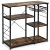 Home Kitchen Baker's Rack Microwave And Food Industrial Shelf