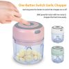 Mini Electric Garlic Chopper 8.45OZ Cordless Garlic Mincer Food Chopper