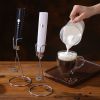 1 Milk Frother With Stand Handheld Frothing Electric Whisk With ; Speed Blender; Milk Froth; Mini Blender And Coffee Blender Froth Smoothie; Latte;