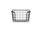 Oceanstar Stackable Metal Wire Storage Basket Set for Pantry, Countertop, Kitchen or Bathroom â€“ Black, Set of 3