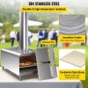 Outdoor Party Stainless Steel Portable Wood Pellet Burning Pizza Oven With Accessories