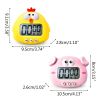 Kitchen Timer; Cute Cartoon Pig Electronic Countdown Timer; LCD Digital Cooking Timer Cooking Baking Assistant Reminder Tool