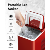 26lbs/24h Portable Countertop Ice Maker Machine with Scoop