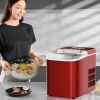 26 lbs Countertop LCD Display Ice Maker with Ice Scoop