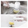 Electric Brush Cleaning Tools Useful Things For Home Bathroom Mat Bathtub Brushes Kitchen Sink Clean Tool Set Turbo Drill Brush